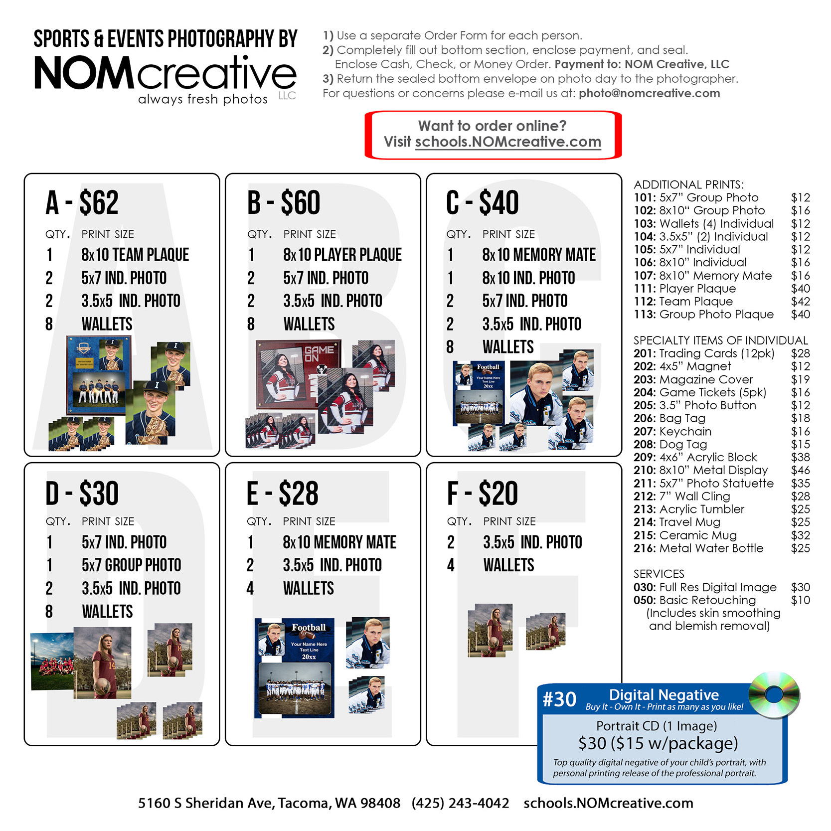 Sports Photography Packages by NOMcreative 2022 - WEB Sports Photography Packages by NOMcreative 2022 - WEB